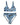 Ocean bikini, with whale and dolphin print by Rachel Brooks