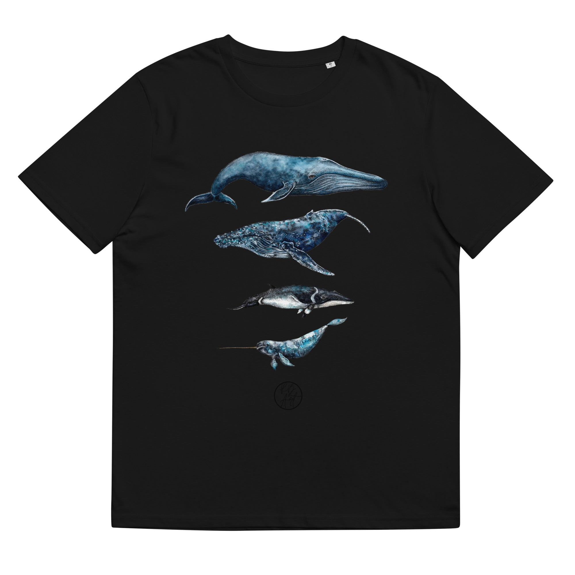 Whale Species Unisex Organic Cotton T-Shirt1